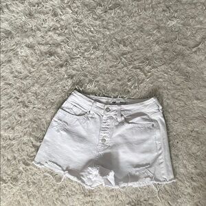 Woman’s YMI white jean shorts